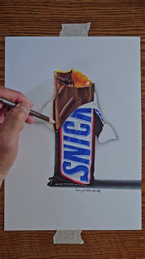 #snickers #howtodraw #coloredpencil #drawing