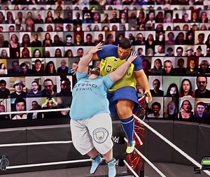 1.4M views · 41K reactions | Ronaldo vs Messi in WWE After 20 years FIFA 藍藍 | Subhan khan | Facebook