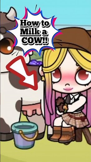 How to Milk a Cow 🐮🥛 #avatarworld #avatarworldhacks
