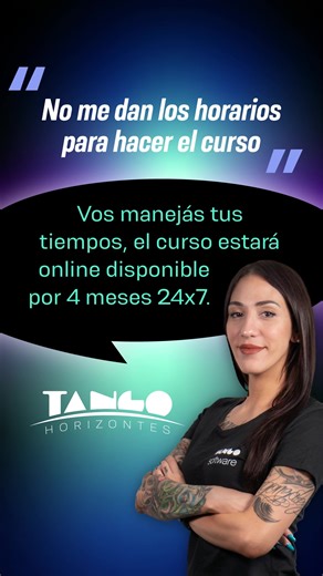Inscribite #GRATIS a #TangoHorizontes, el programa de #capacitación integral de #TangoSoftware Ø El curso es 100% #Online y asincrónico. Vos manejas tus tiempos. Ø La duración máxima para completar el curso es de 4 meses. Dependiendo el tiempo que le dediques podes hacerlo en mucho menos. Ø No tiene requisitos previos: Incluye módulos de conceptos de administración, contables, impositivos y de software. Ø Incluye módulos de ejercicios prácticos sobre un sistema #Tango. Ø El programa esta diseñad