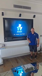 TV Wall Mount with surround sound.. www.tvmagic.com.au #tvmagic | TV Magic