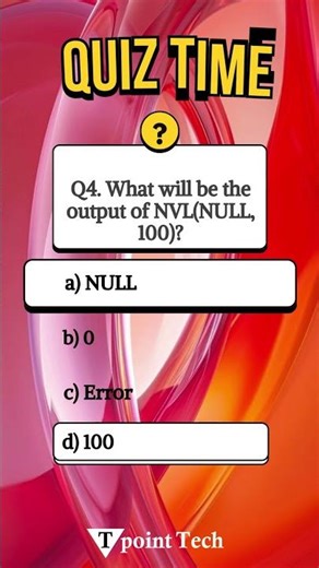 MySQL MCQs | MySQL Practice Questions & Answers | Tpoint Tech