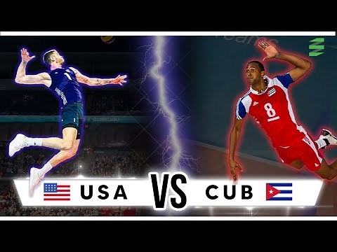 NORCECA 2015 - USA vs Cuba Men's Volleyball Highlights