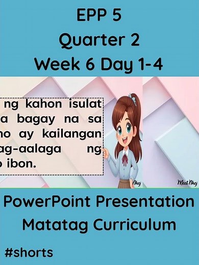 EPP 5 Matatag Curriculum PowerPoint Presentation Quarter 2 Week 6 Day 1-4 #grade5matatag #pptmatatag