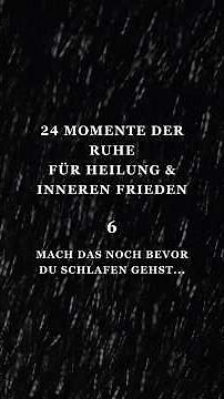 Schlafe mit der optimalen Energie für Ruhe & Heilung ein | Short Meditation