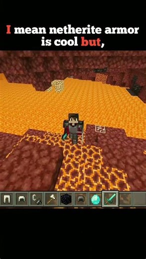 Netherite Armor Is Cool But.... #minecraft