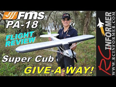 FMS PA-18 SUPER CUB 1300mm Review & Giveaway ENTER TO WIN HERE!