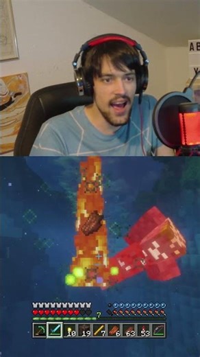 Ich bekomme meinen ersten Dreizack #minecraft