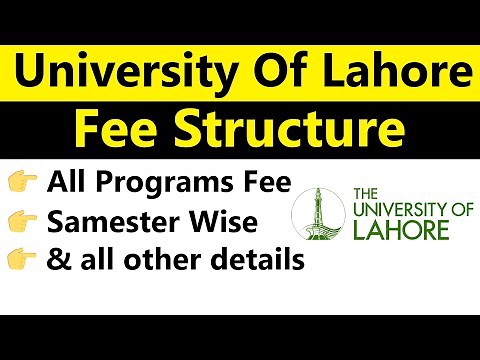 University of Lahore (UOL) Fee Structure 2024: Tuition, Hostel Fees, and Complete Details
