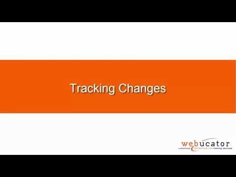 Tracking Changes in Microsoft Excel