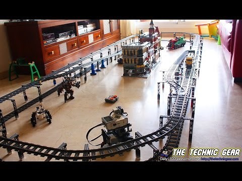 Double loop double level LEGO Train Track