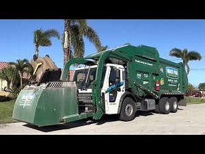 Waste Pro Mack LR McNeilus Pacific Front Loader Garbage Truck with Curotto Can