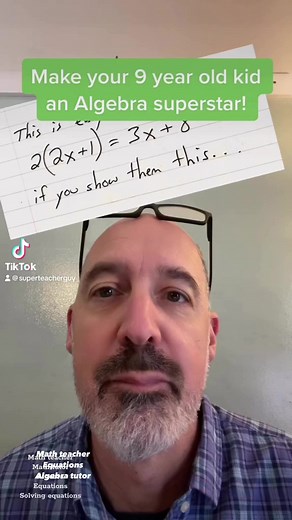 Solving and balancing equations is simple, concrete and logical, using Hands-On Equations (R). You can find them on Amazon through the link on my link. I have more videos on this on YouTube. Thanks for watching! #mathteacher #equations #algebra | Superteacherguy