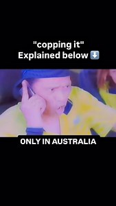 "Copping it" means receiving criticism, blame, or punishment from someone. It’s often used in informal English to describe a situation where someone is being told off or facing consequences, especially for doing something wrong or upsetting someone. For example: • I forgot my wedding anniversary, and now I’m copping it from my wife. (This means the speaker is being scolded or criticized by their wife.) • He’s copping it at work for missing the deadline. (This means he’s being blamed or reprimand