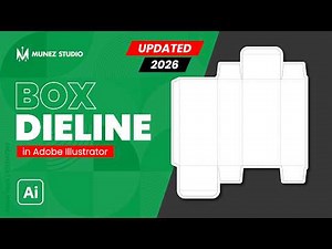 Box dieline in Adobe Illustrator 2026 | How To Create Dieline Step by Step