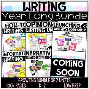 1st Grade Writing Writers Workshop Resources Year Long Bundle for First Grade