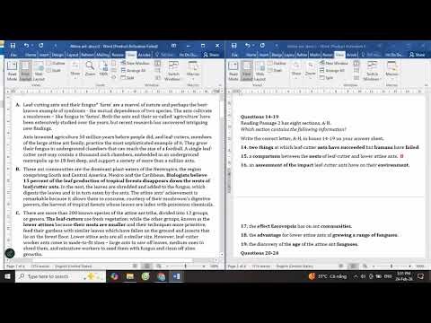 IELTS reading actual tests - The fascinating world of Attine ants