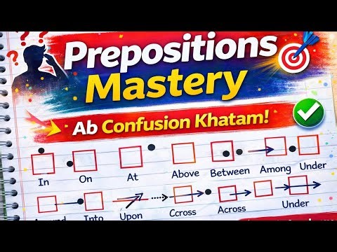 Prepositions Mastery | All Prepositions Explained with Diagrams | Full Lesson