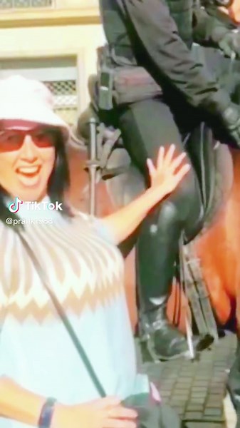 Funny Prank Involving a Mounted Security Officer