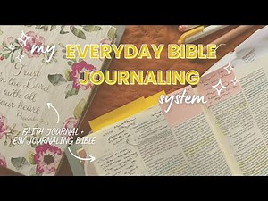 A Simple Everyday Bible Journaling System | ESV Journaling Bible Flip Through