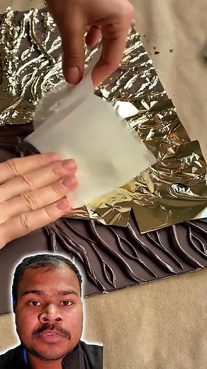 3D gold painting ✨🎨 #Art #Painting #Gold | Krishna Nishad