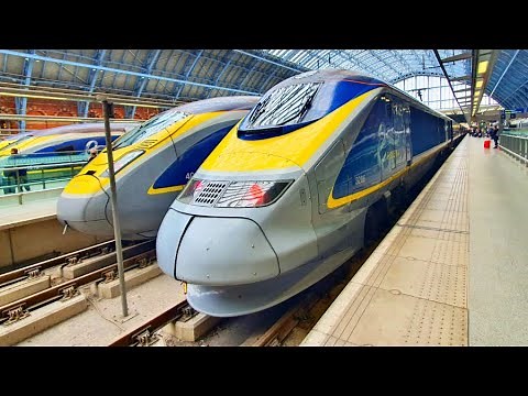 Eurostar Class 373 TGV TMST (e300) Ride: London St Pancras Intl to Marne-la-Vallée Chessy - 24/04/23