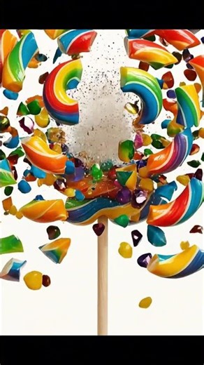 5 Candies Exploding !🍬💥 | Satisfying 3D Animation #shorts