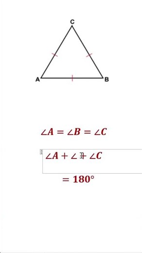 How to find the measure of each angle of an equilateral triangle?