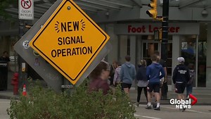 All-walk crossing unveiled on Robson Street