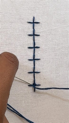 Beautiful embroidery work using spider stitches