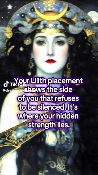 How to Find Your Lilith (Dark Moon) Sign 🌑 #darkmoon #astrology #fyp #foryoupage #lilith #moon #fullmoon #whatsyoursign #shadowself #shadowwork