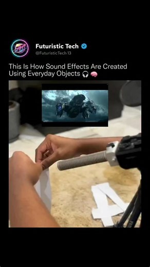 FUTURISTIC TECH on Instagram: "Most people think sci-fi sounds require massive machines. Truth? It’s usually just a single household object and some clever engineering. 🎙️✨ ​This entire spaceship landing sequence from Prometheus was redesigned using: 1️⃣ One sound source. 2️⃣ One plugin. ​Sound design isn’t about realism—it’s about psychology. By layering low frequencies and stretching textures, engineers make your brain believe a "scraping sound" is actually a 50-ton vessel hitting the dirt. �