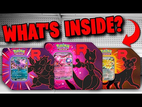 What's Inside Pokemon's NEW Team Rocket Tins?