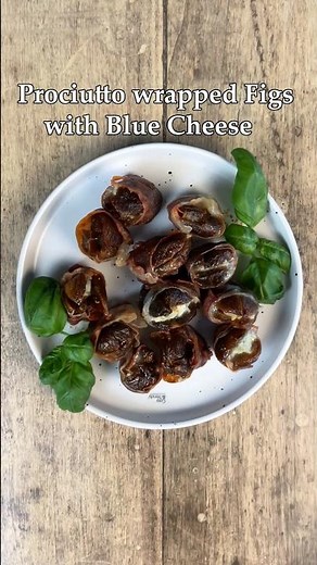 Prociutto wrapped Figs with Blue Cheese