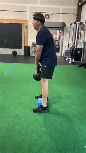 Using an elevated surface as a target and limiting the depth of the hinge is a great way to make deadlifting more accessible for beginner lifters!! | Elite Custom Fitness