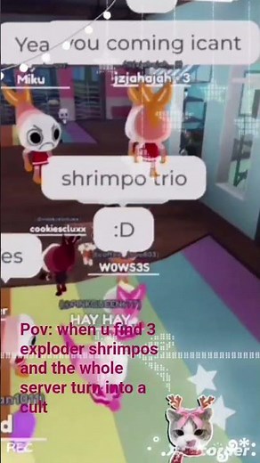 Pov: when u find 3 exploder shrimpos and the whole server turn into a cult //#funny #roblox //