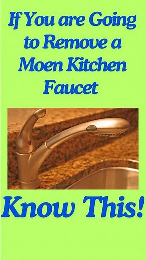 Having a Problem Removing a Moen Kitchen Faucet Know This! #homeprojects #diyfix