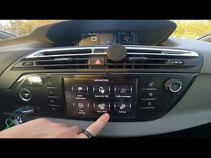 How to Enter and Manage Navigation Display in Citroen C4 Picasso II ( 2013 – 2018 )