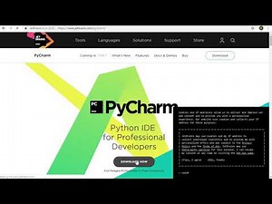 01 Installing Python and PyCharm and setting up a program