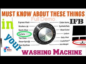 IFB washing machine demo | Features and Details