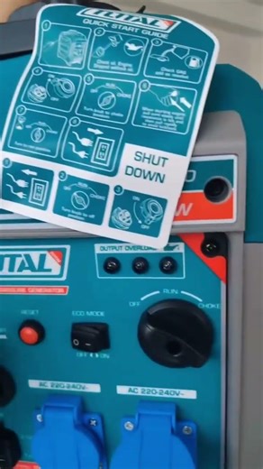 Total 3.3KW Silent Inverter Gasoline Generator Quiet & Clean Power #invertergenerator