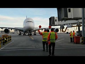 Marshalling in an A380