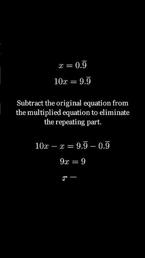 Why 0.999... Equals 1 | Simple Math Proof Explained