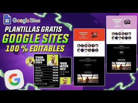 Descarga Plantillas de GOOGLE SITES 100% Editables y GRATIS ✅