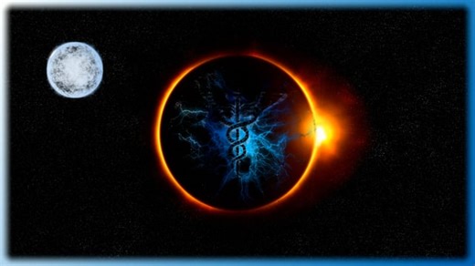 Caduceus, Knowledge, Eclipse. Free Stock Video