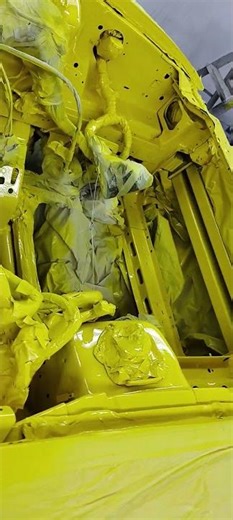 mustang engine compartment repair paint see..