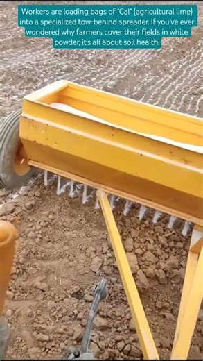 How Agricultural Lime Prepares Soil for Perfect Crops #satisfying #howitsmade #croptober #lime