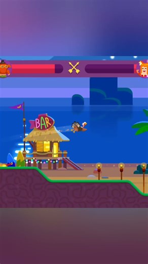 Kitsune vs me #bowmaster #ViralGaming #herotide