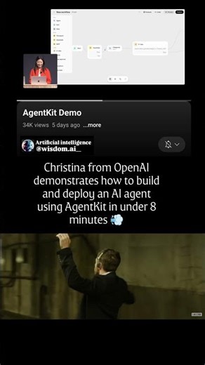 AgentKit Demo:- Build and Embed AI Agents in Under 8 Minutes (OpenAI DevDay)