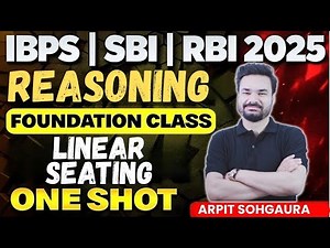 Linear Seating Arrangement For Bank Exam Basic & Questions Solve Quickly Tricks By Arpit sir